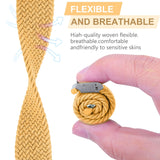 Braided + Stainless Steel Replacement Watchbands For Apple Watch Series 6 & SE & 5 & 4 40mm / 3 & 2 & 1 38mm, For Apple Watch Series 7 41mm / 6 & SE & 5 & 4 40mm, For Apple Watch Series 8&7 41mm / SE 2&6&SE&5&4 40mm / 3&2&1 38mm                        ...