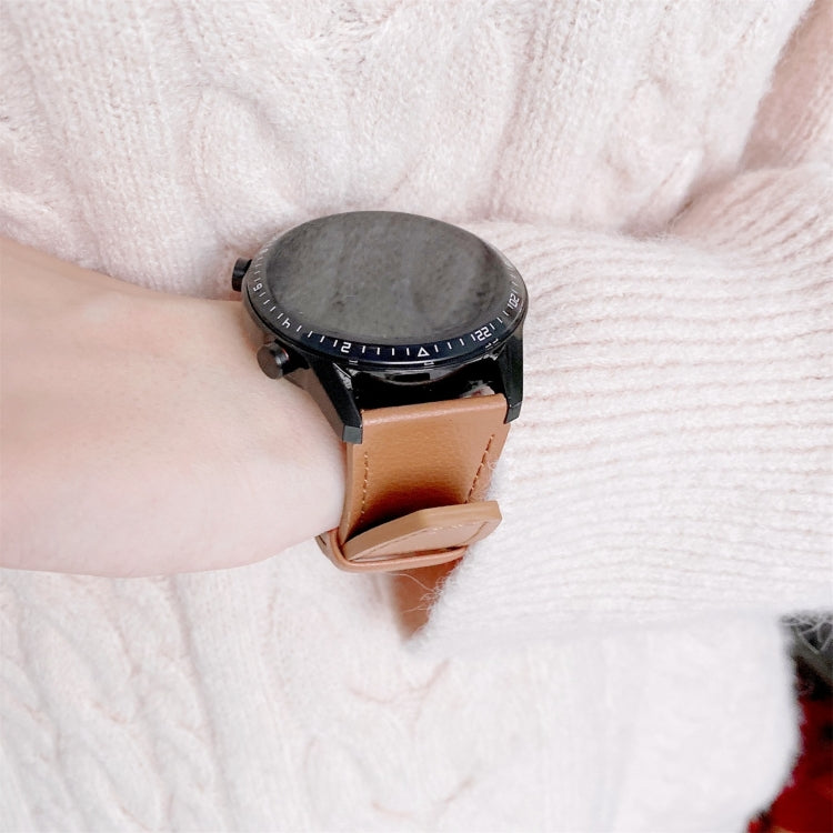 For Huawei Watch GT2 Pro Litchi Texture Leather Replacement Wrist Strap Watchband