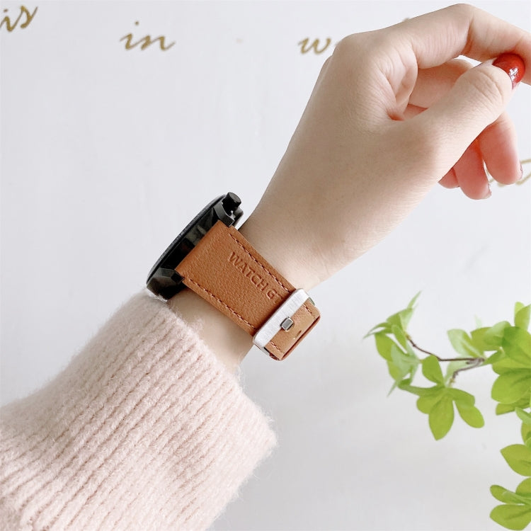 For Huawei Watch GT2 Pro Litchi Texture Leather Replacement Wrist Strap Watchband