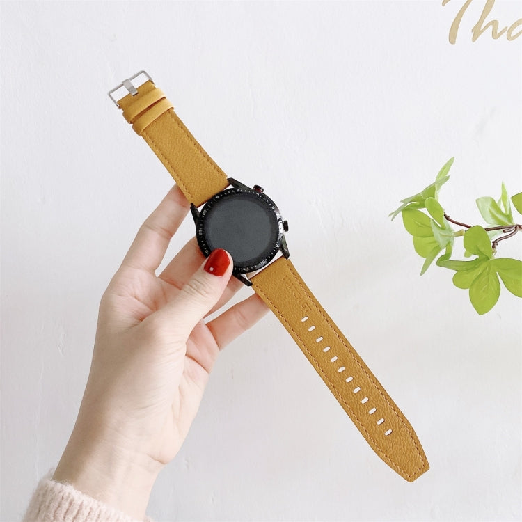 For Huawei Watch GT2 Pro Litchi Texture Leather Replacement Wrist Strap Watchband