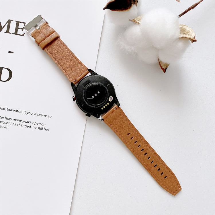 For Huawei Watch GT2 Pro Litchi Texture Leather Replacement Wrist Strap Watchband