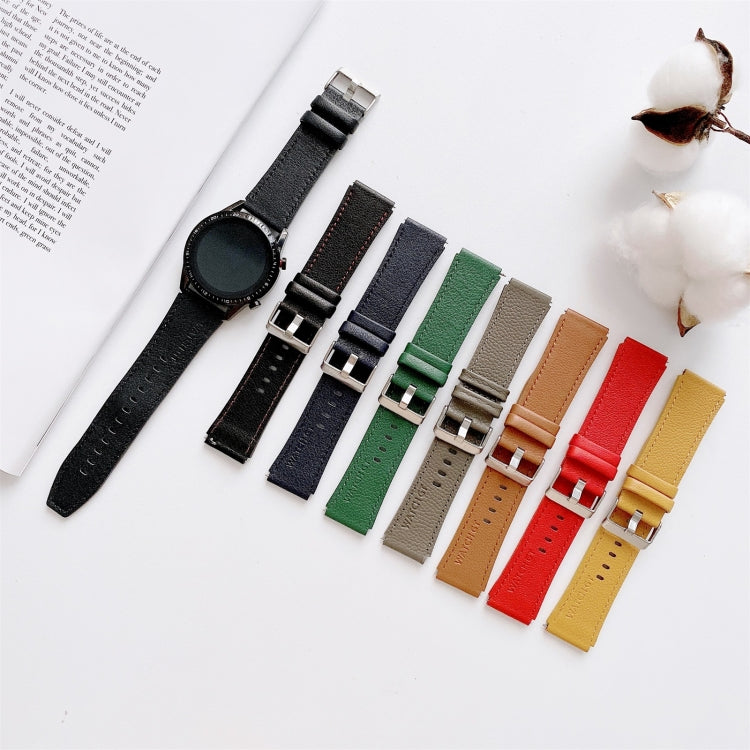 For Huawei Watch GT2 Pro Litchi Texture Leather Replacement Wrist Strap Watchband