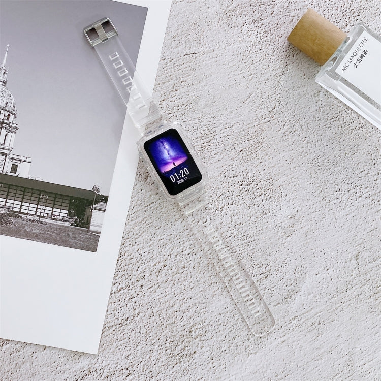 For Huawei Watch Fit Silicone Integrated Translucent Replacement Strap Watchband, For Huawei Watch Fit