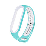 For Xiaomi Mi Band 6 (CA8856) Breathable Silicone Replacement Strap Watchband with Holes