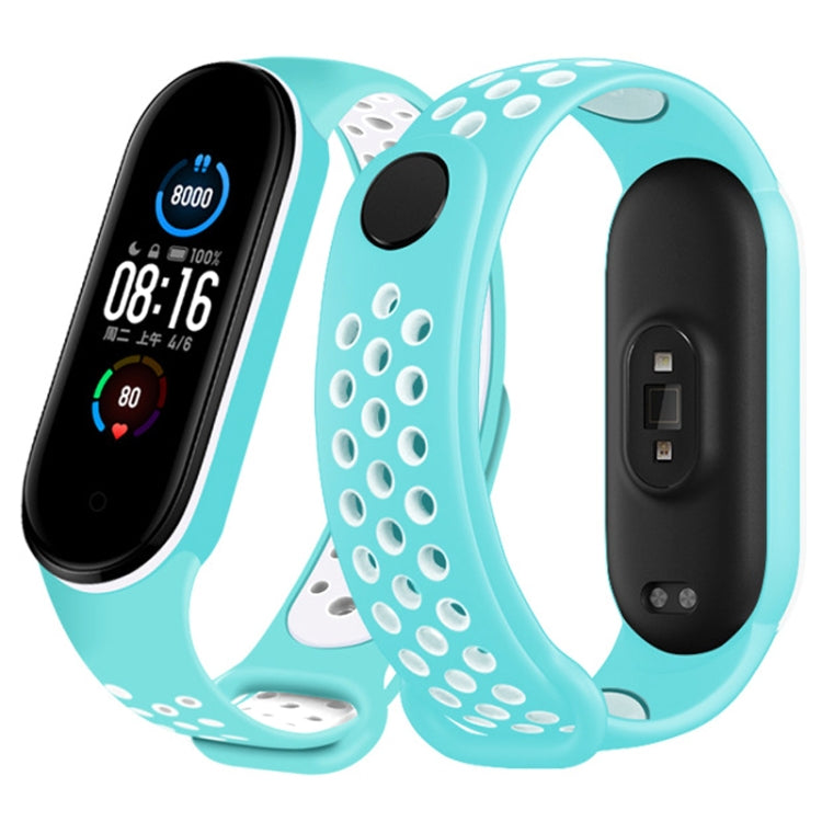 For Xiaomi Mi Band 6 (CA8856) Breathable Silicone Replacement Strap Watchband with Holes