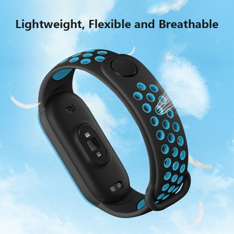 For Xiaomi Mi Band 6 (CA8856) Breathable Silicone Replacement Strap Watchband with Holes
