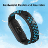 For Xiaomi Mi Band 6 (CA8856) Breathable Silicone Replacement Strap Watchband with Holes