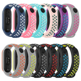For Xiaomi Mi Band 6 (CA8856) Breathable Silicone Replacement Strap Watchband with Holes