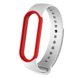 For Xiaomi Mi Band 6 (CA8856) Two-color Silicone Replacement Strap Watchband