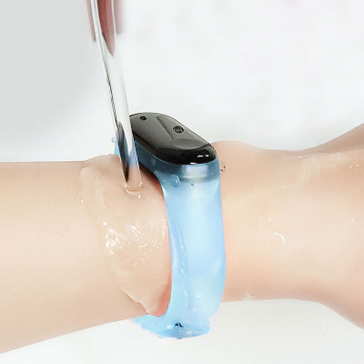 For Xiaomi Mi Band 6 (CA8856) Silicone Translucent Replacement Strap Watchband