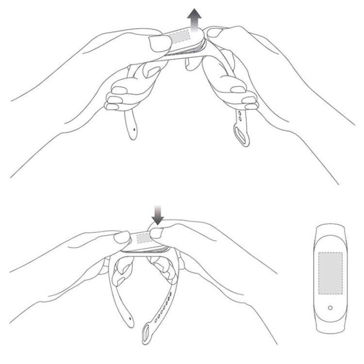 For Xiaomi Mi Band 6 (CA8856) Silicone Translucent Replacement Strap Watchband