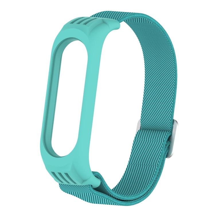 For Xiaomi Mi Band 3 / 4 / 5 Twill 8-shaped Buckle Elastic Replacement Strap Watchband