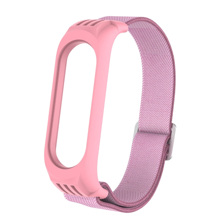 For Xiaomi Mi Band 3 / 4 / 5 Twill 8-shaped Buckle Elastic Replacement Strap Watchband