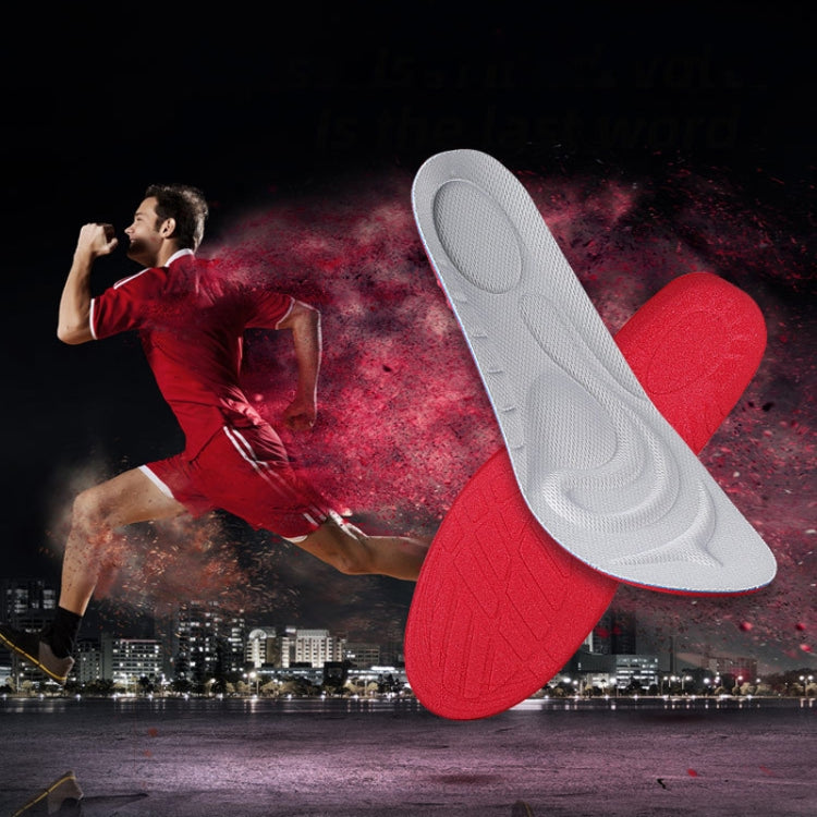 081 Soft Breathable Shockproof Massage Sports Full Insole Shoe-pad, 081 S(Grey), 081 S(Blue), 081 L (Grey), 081 L (Blue)