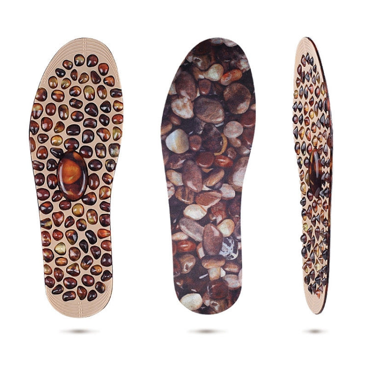 1 Pair Cuttable Imitation Pebbles Massage Insole Shoe-pad, S (225-250mm), L (255-275mm) L (255-275mm)