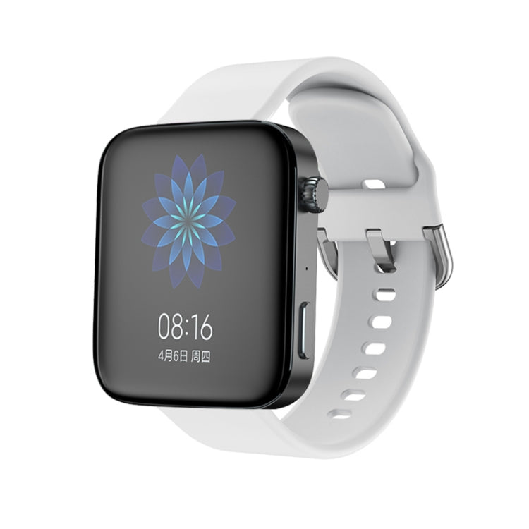 For Xiaomi Mi Watch Electroplating Buckle Silicone Replacement Strap Watchband