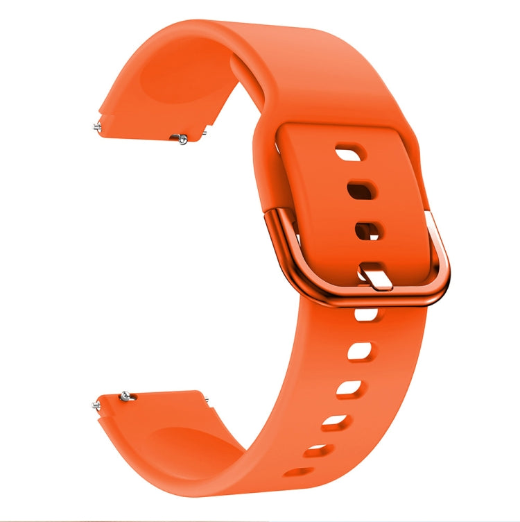 For Xiaomi Mi Watch Electroplating Buckle Silicone Replacement Strap Watchband