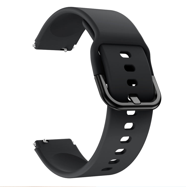 For Xiaomi Mi Watch Electroplating Buckle Silicone Replacement Strap Watchband