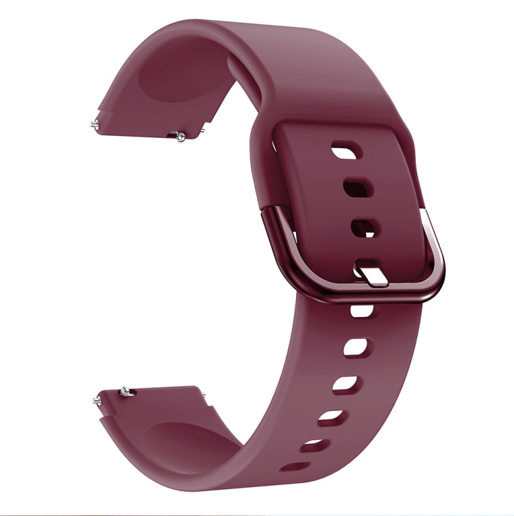 For Xiaomi Mi Watch Electroplating Buckle Silicone Replacement Strap Watchband