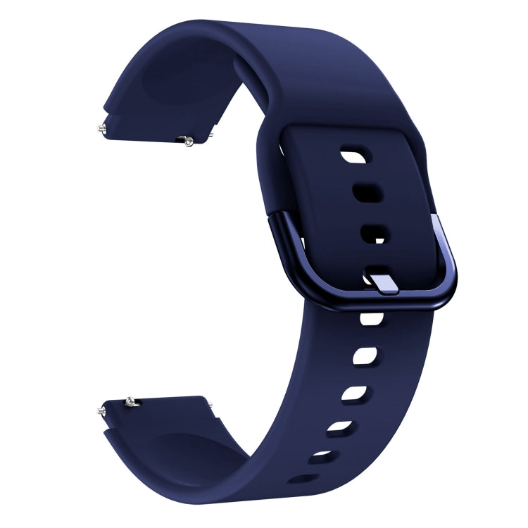 For Xiaomi Mi Watch Electroplating Buckle Silicone Replacement Strap Watchband
