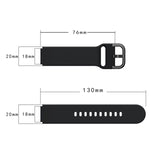 For Xiaomi Mi Watch Electroplating Buckle Silicone Replacement Strap Watchband