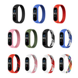 For Xiaomi Mi Band 6 / 5 / 4 / 3 / 2 Universal Silicone Elasticity Weave Replacement Strap Watchband, XS 140mm, S 150mm, M 160mm, L 170mm