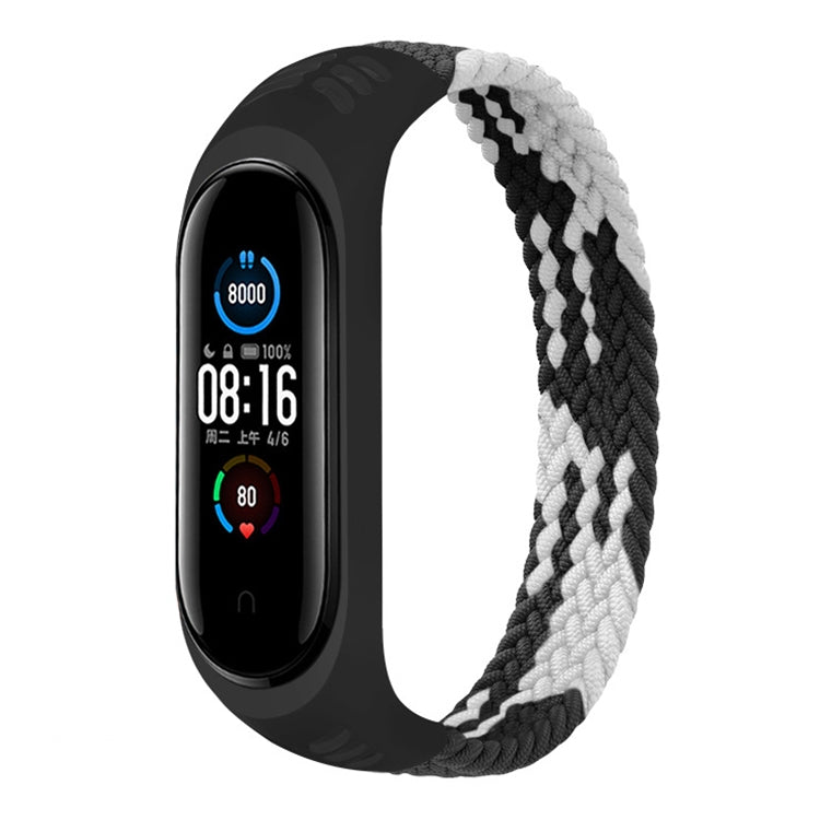 For Xiaomi Mi Band 6 / 5 / 4 / 3 / 2 Universal Silicone Elasticity Weave Replacement Strap Watchband, XS 140mm, S 150mm, M 160mm, L 170mm
