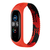 For Xiaomi Mi Band 6 / 5 / 4 / 3 / 2 Universal Silicone Elasticity Weave Replacement Strap Watchband, XL 180mm