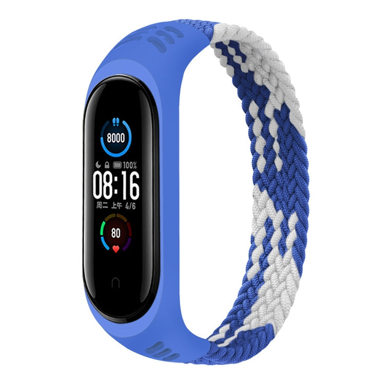 For Xiaomi Mi Band 6 / 5 / 4 / 3 / 2 Universal Silicone Elasticity Weave Replacement Strap Watchband, XL 180mm
