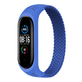 For Xiaomi Mi Band 6 / 5 / 4 / 3 / 2 Universal Silicone Elasticity Weave Replacement Strap Watchband, XL 180mm