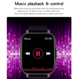GY13 1.69 inch TFT Screen IP67 Waterproof Smart Watch, Support Music Control / Bluetooth Call / Heart Rate Monitoring / Blood Pressure Monitoring, Silicone Strap, Steel Strap