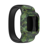 For Garmin Vivofit JR3 No Buckle Silicone Printing Replacement Watchband, S, L