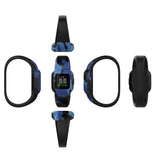 For Garmin Vivofit JR3 No Buckle Silicone Printing Replacement Watchband, S, L