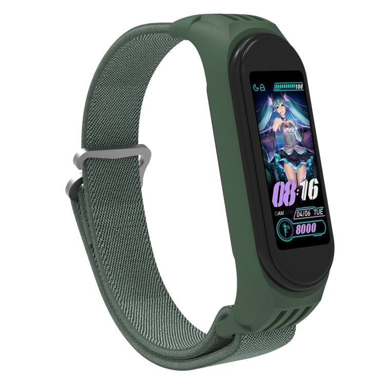 For Xiaomi Mi Band 6 / 5 / 4 / 3 9-shaped Buckle Twill Replacement Strap Watchband