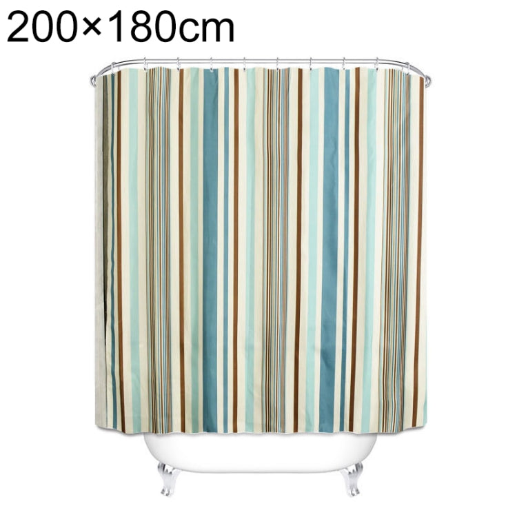 Multicolour Vertical Texture Thick Waterproof Polyester Fabric Shower Curtains, 180x180cm, 180x200cm, 200x180cm, 200x200cm, 200x220cm, 200x240cm, 180x220cm, 180x240cm, 150x180cm, 120x180cm