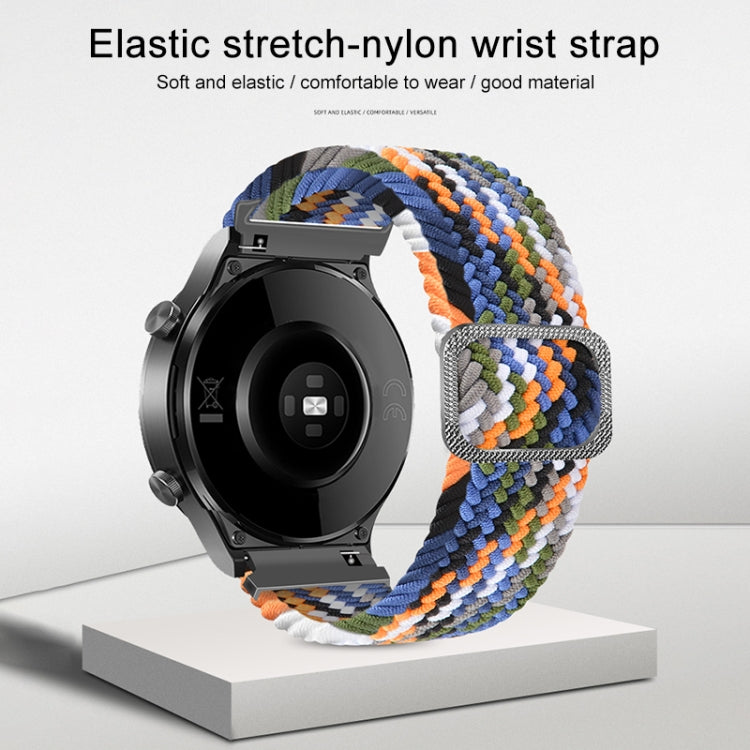 Adjustable Nylon Braided Elasticity Replacement Strap Watchband, For Huawei Watch 3 / 3 Pro