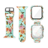 Silicone Printing Integrated Replacement Watch Case Watchband, For Apple Watch Series 3 & 2 & 1 38mm