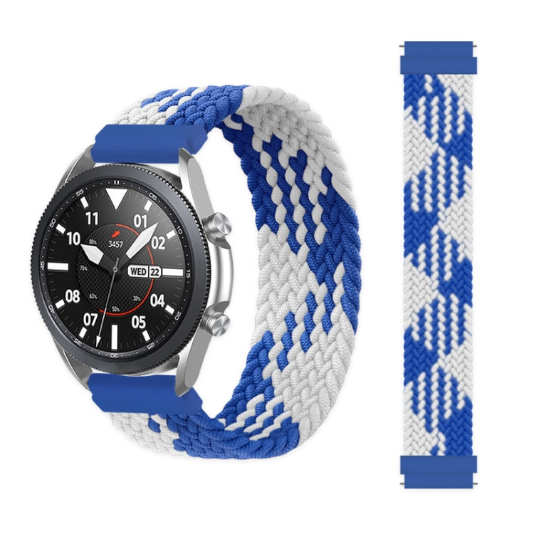 For Samsung Galaxy Watch 3 41mm Adjustable Nylon Braided Elasticity Replacement Strap Watchband, 165mm