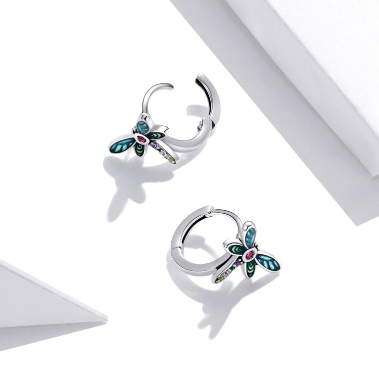 S925 Sterling Silver Vintage Dragonfly Ear Studs Women Earrings, Vintage Dragonfly - Zen Craft