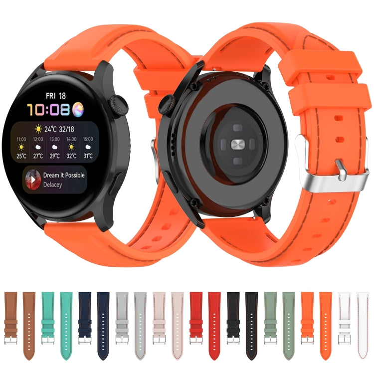 For Huawei Watch 3 / 3 Pro 22mm Silicone Replacement Strap Watchband