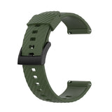 For Suunto 7 24mm Solid Color Silicone Replacement Strap Watchband