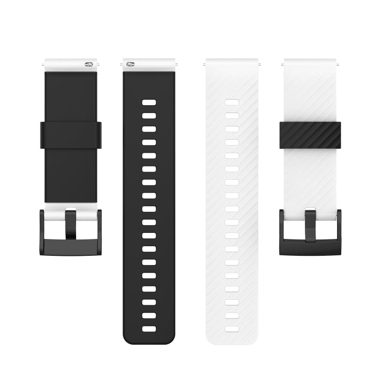 For Suunto 7 24mm Two-color Silicone Replacement Strap Watchband