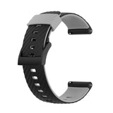 For Suunto 7 24mm Two-color Silicone Replacement Strap Watchband