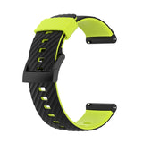 For Suunto 7 24mm Two-color Silicone Replacement Strap Watchband