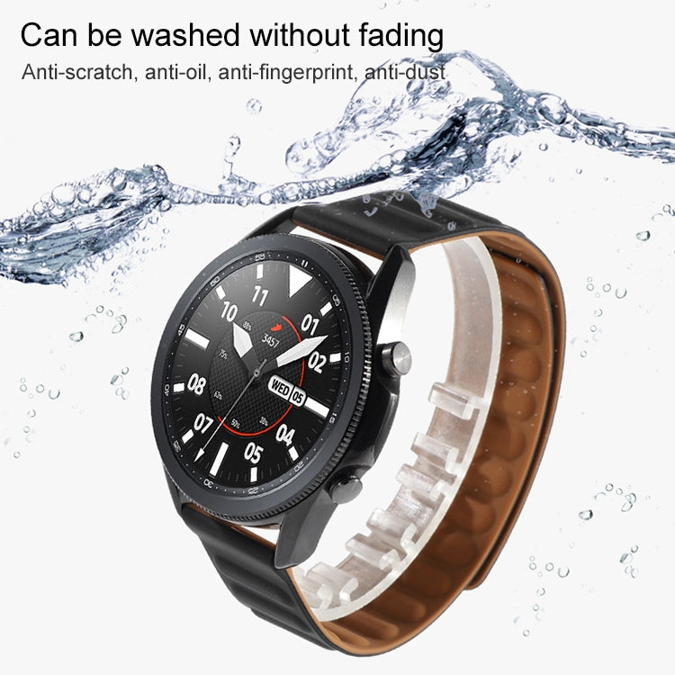 Silicone Magnetic Replacement Strap Watchband, For Samsung Galaxy Watch 3 41mm, For Samsung Galaxy Watch 3 45mm, For Huawei Watch 3 / 3 Pro