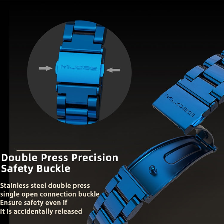 For Mi Band 6 / 5 / 4 / 3 Metal CS Bamboo Joint Stainless Steel Replacement Watchband