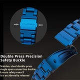 For Xiaomi Mi Band 6 / 5 / 4 / 3 CS Metal Three Bead Stainless Steel Replacement Watchband