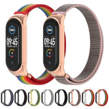 For Xiaomi Mi Band 6 / 5 / 4 / 3 CS Lightweight Breathable Nylon Replacement Watchband