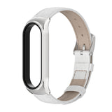For Xiaomi Mi Band 6 / 5 / 4 / 3 CS First Layer Cowhide Replacement Watchband