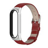 For Xiaomi Mi Band 6 / 5 / 4 / 3 CS First Layer Cowhide Replacement Watchband